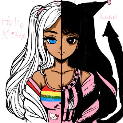 realistic girl split