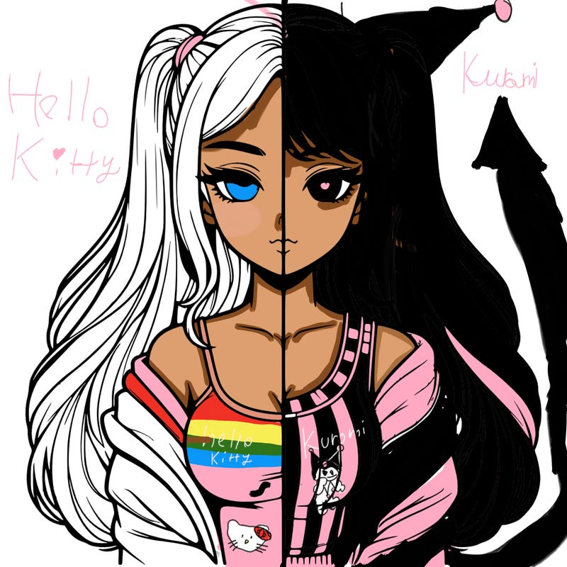 realistic girl split