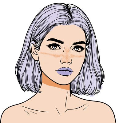 realistic portrait of woman