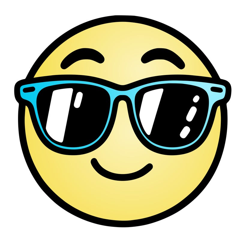 emoji with sunglasses
