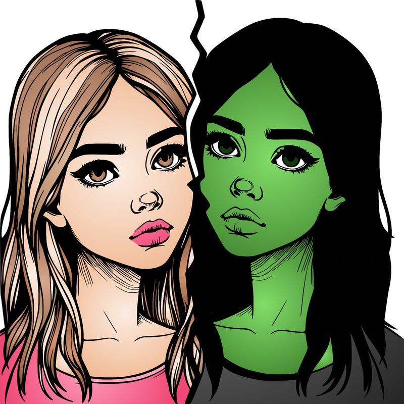 realistic girl split