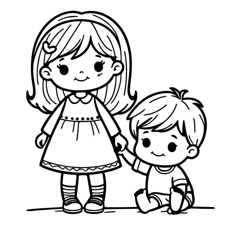 big sister and little brother