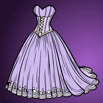 wedding dress-corset and a long and flowy skirt