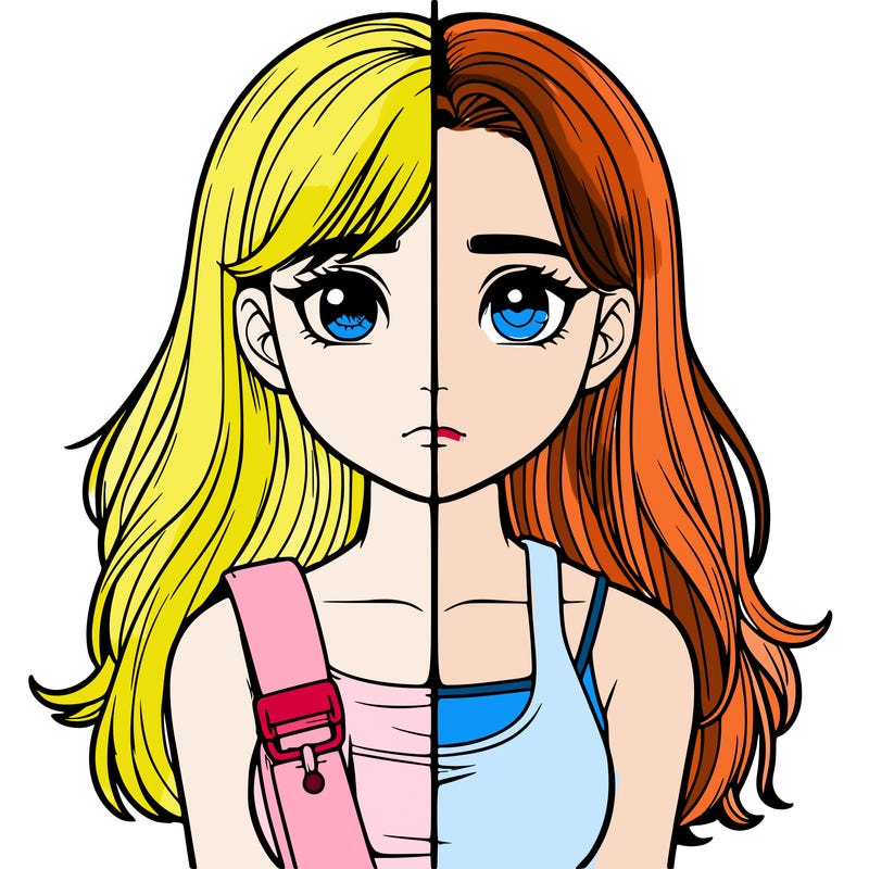 realistic girl split