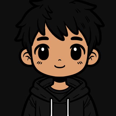 boy with short hair and a hodie