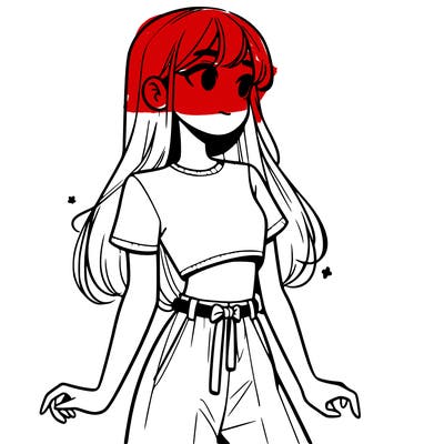 girl in a cute crop top