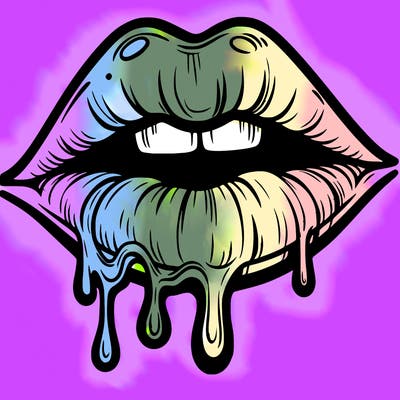 lips that look realistic and drip