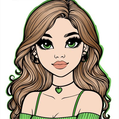 realistic pretty girl