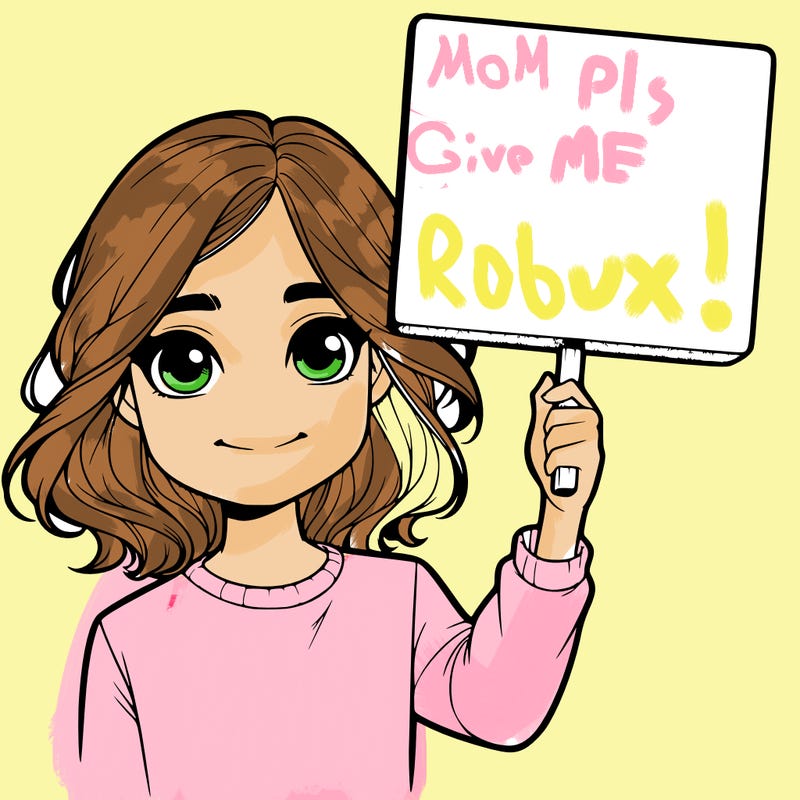 realistic girl holding up a sign