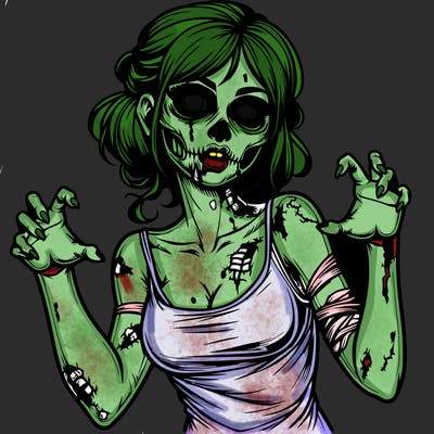 realistic zombie girl