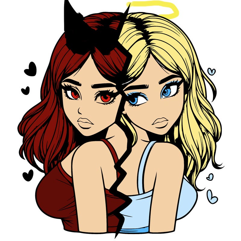 realistic girl split