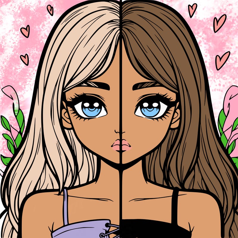 realistic girl split