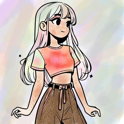 girl in a cute crop top