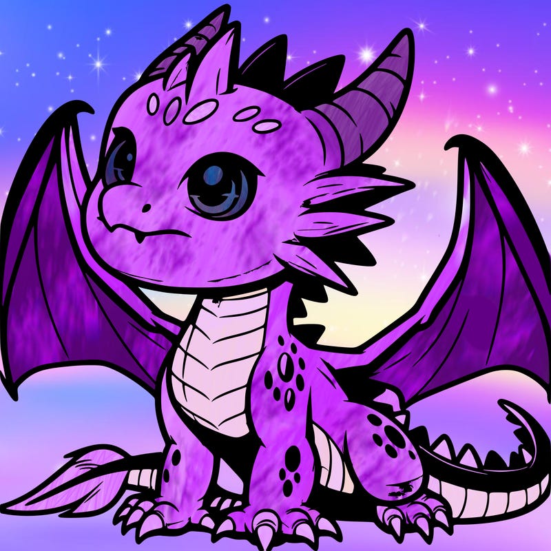 fierce baby night dragon