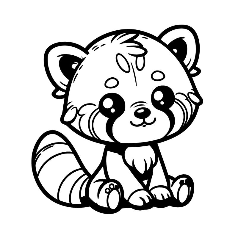 a adorable red panda