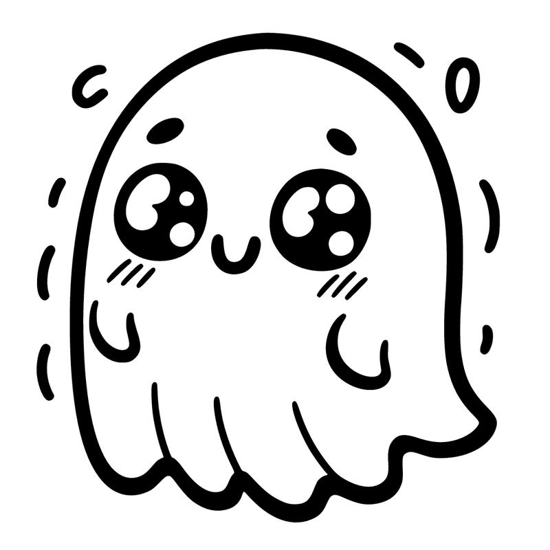 a really cute ghost