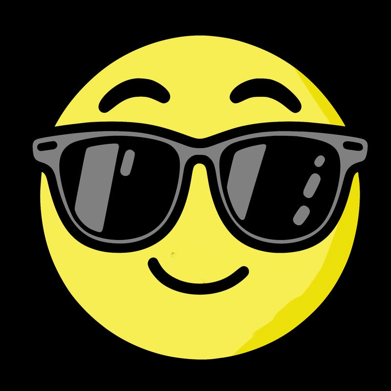 emoji with sunglasses