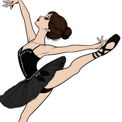 realistic ballerina