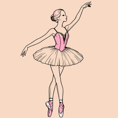 realistic ballerina