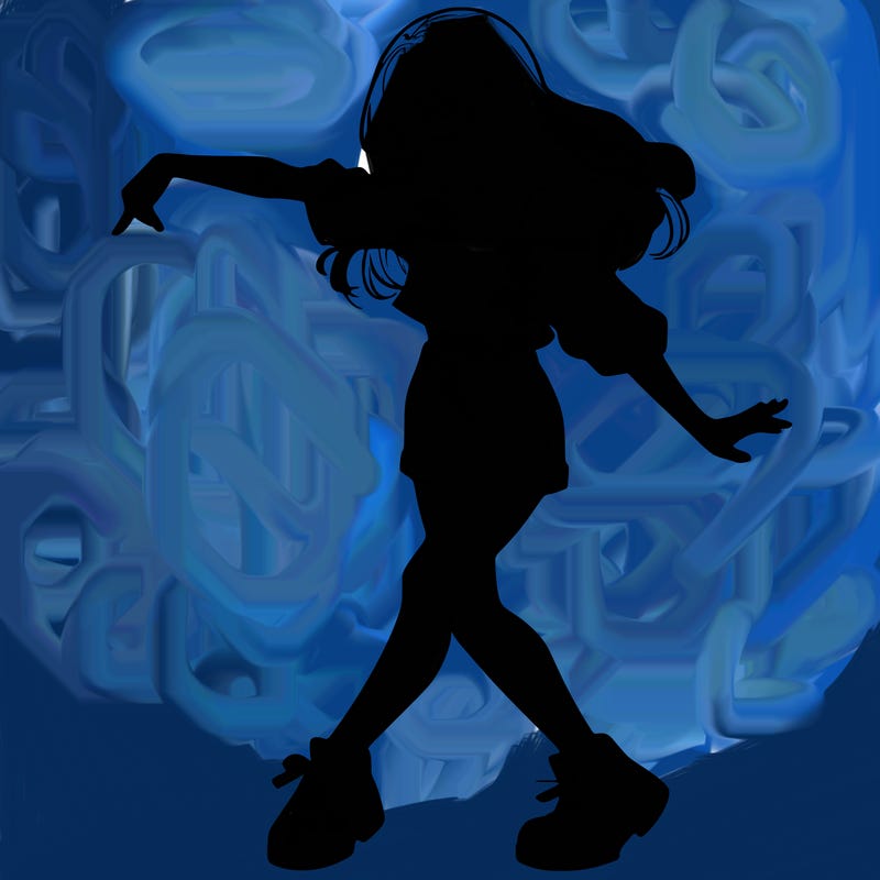 realistic girl danceing