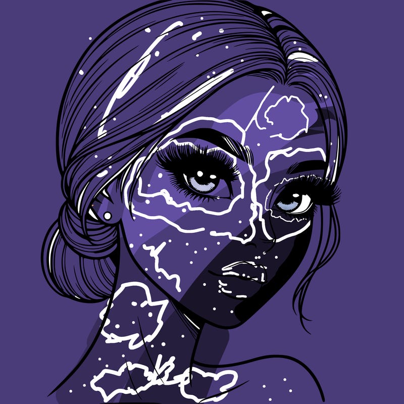 realistic girl with lashes