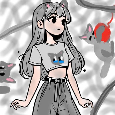 girl in a cute crop top