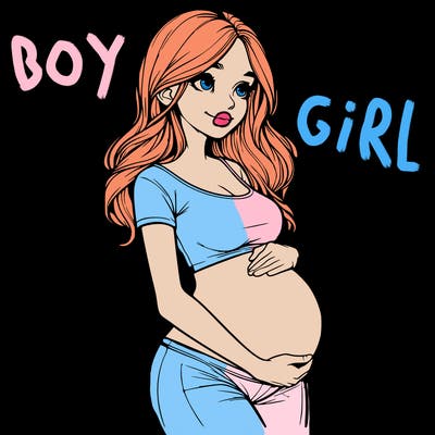 realistic pregnant girl