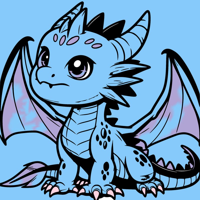 fierce baby night dragon