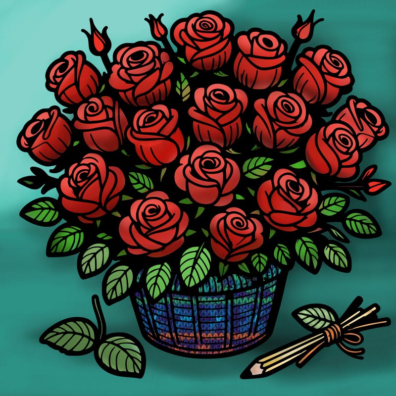 bunches of roses