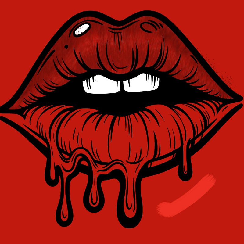 lips that look realistic and drip