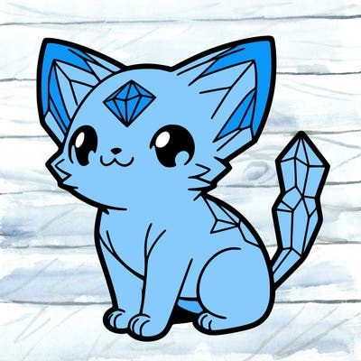 crystal kitten