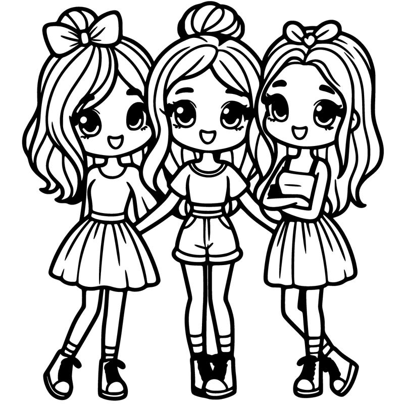 three girl best friends