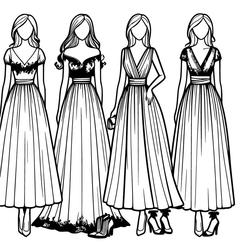 fashion beautiful long dress