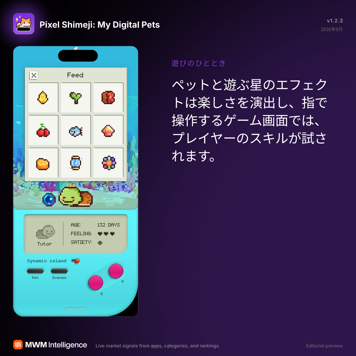 Pixel Shimeji Pet 時計と天気のウィジェット - グラフィック