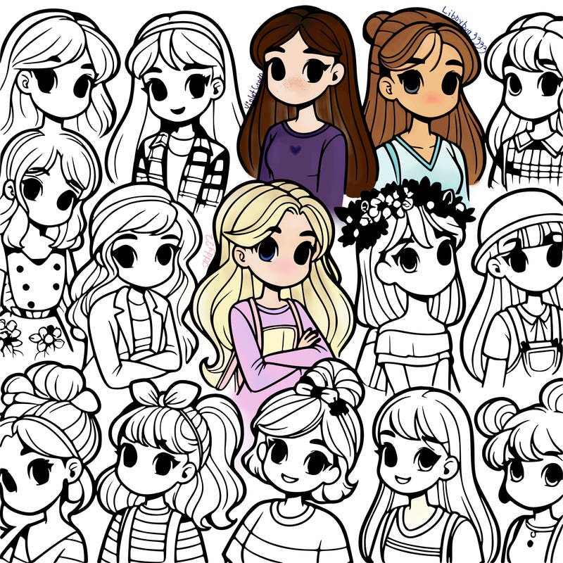 many different girls