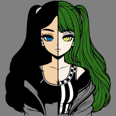 realistic girl split