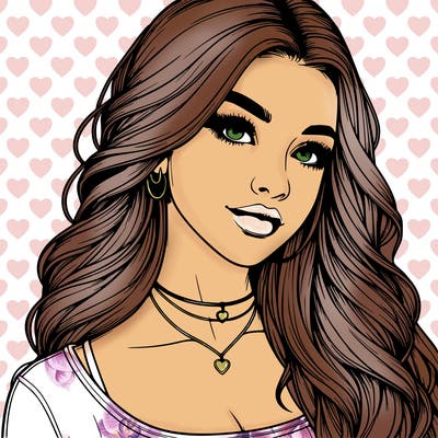 detailed realistic girl