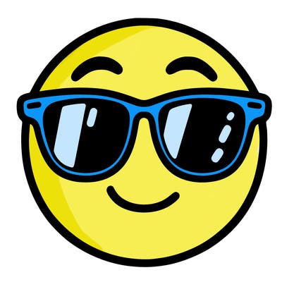 emoji with sunglasses