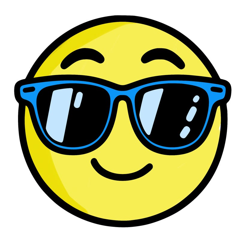 emoji with sunglasses