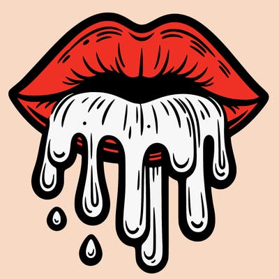 dripping lips