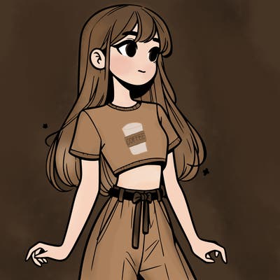 girl in a cute crop top