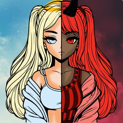 realistic girl split