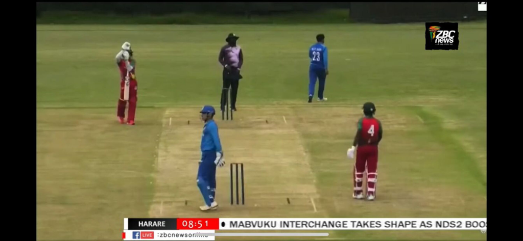 Z+ - A live cricket match broadcast on the Z+ app from Harare