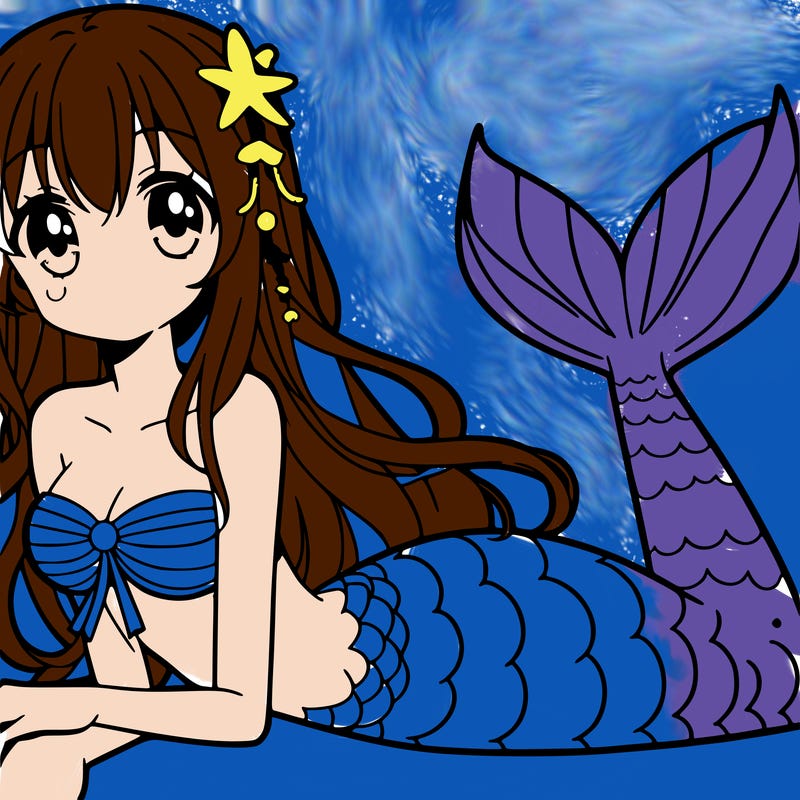 anime mermaid
