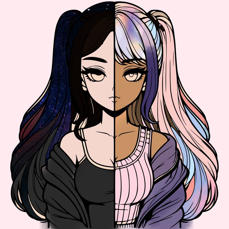 realistic girl split