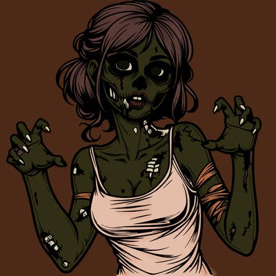 realistic zombie girl