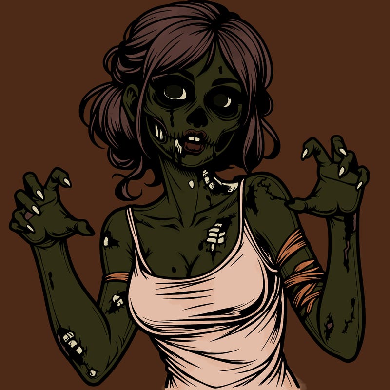 realistic zombie girl
