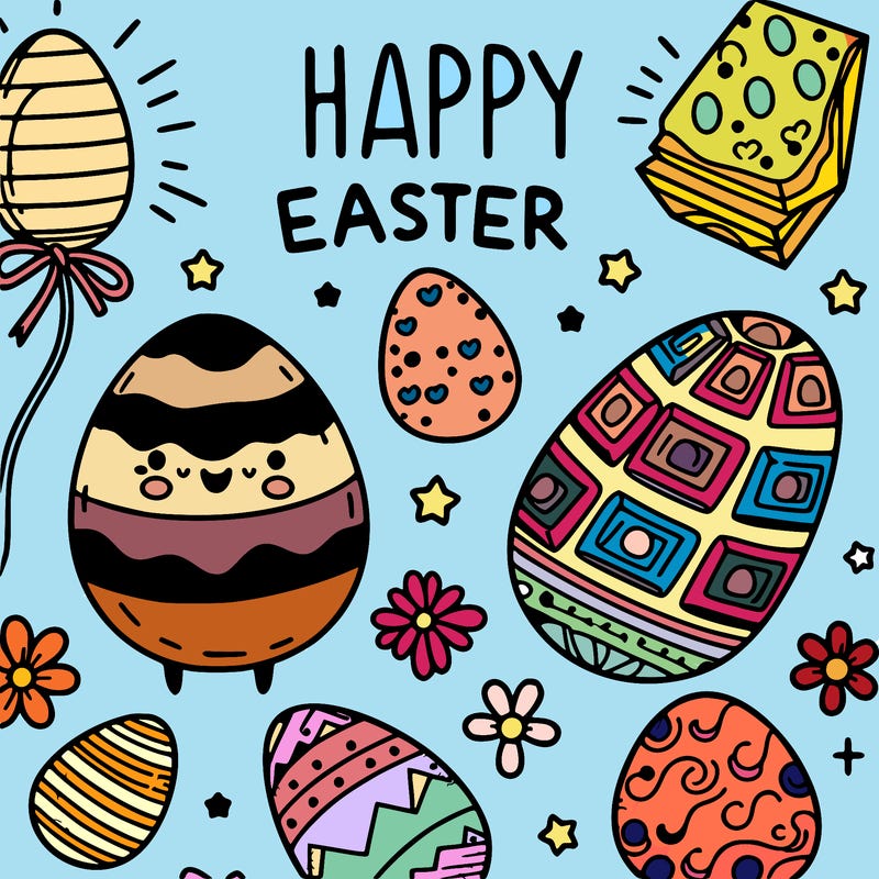 easter egg happy easter sigh chocolate