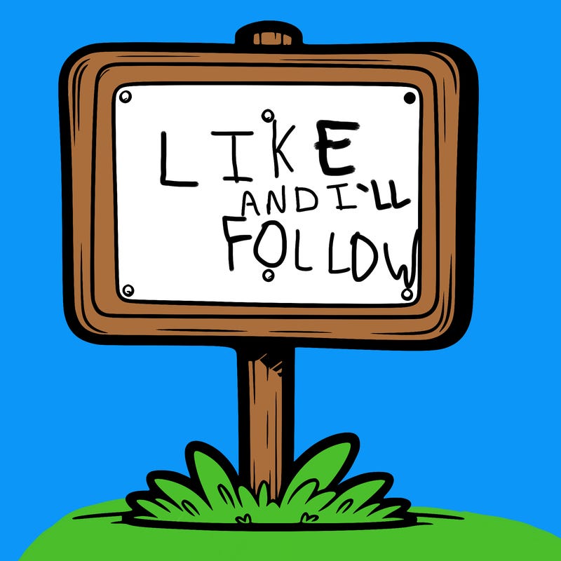 a blank sign