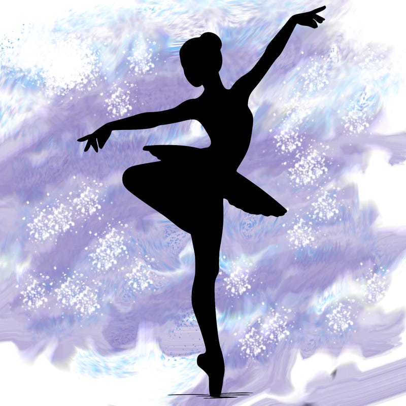 realistic person doing ballet